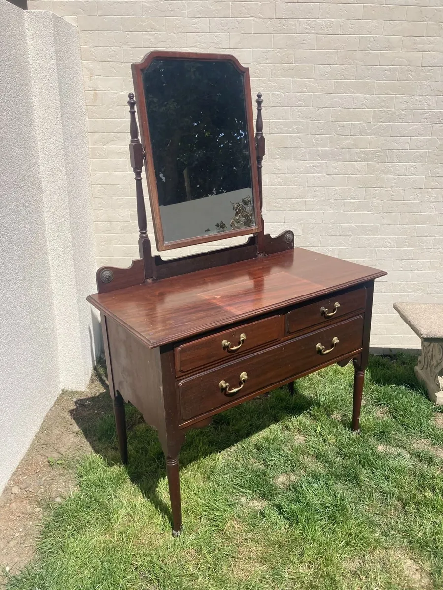Antique Dressing Table / Vanity Unit. - Image 3