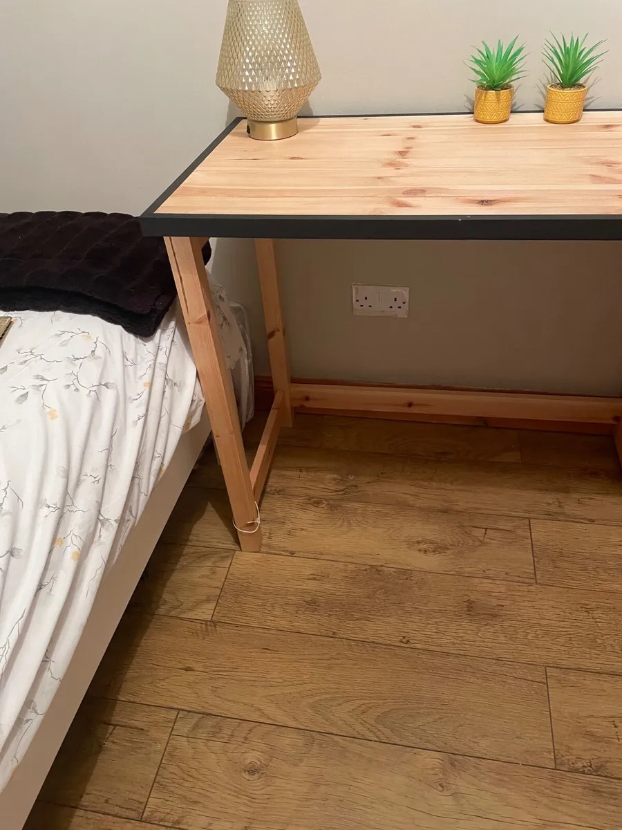 homemade wooden desk - Image 2