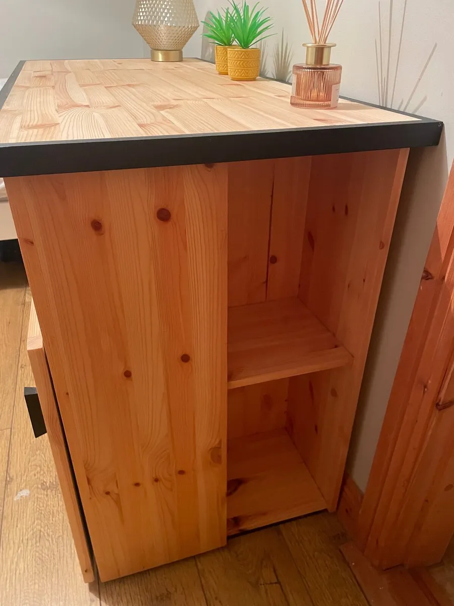 homemade wooden desk - Image 3