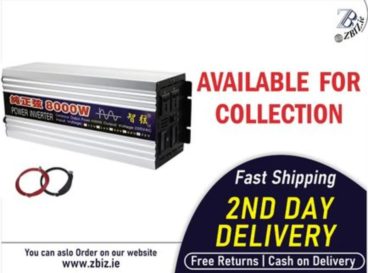 8000W Inverter Solar Power Inverter Car Converter - Image 1