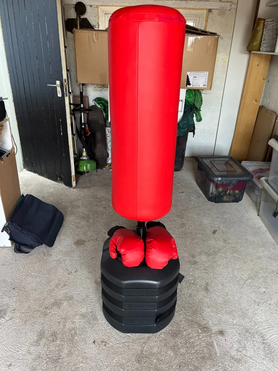 Boxing 155cm Freestanding Punching Bag & Gloves - Image 3