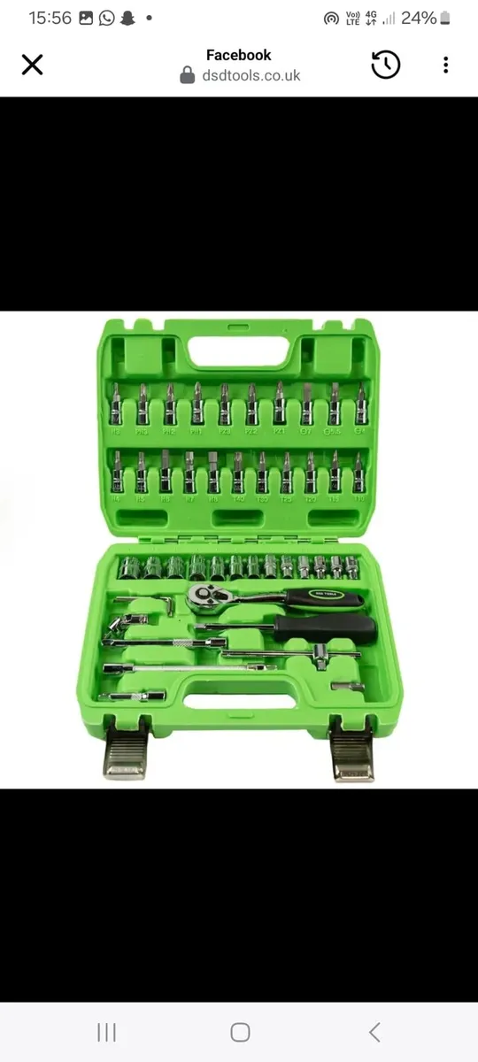 🔧 46 Piece 1/4" Drive Metric Socket & Bit Set - Image 1