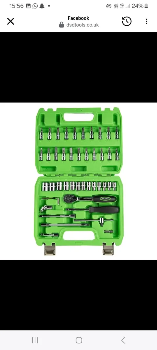 🔧 46 Piece 1/4" Drive Metric Socket & Bit Set - Image 3