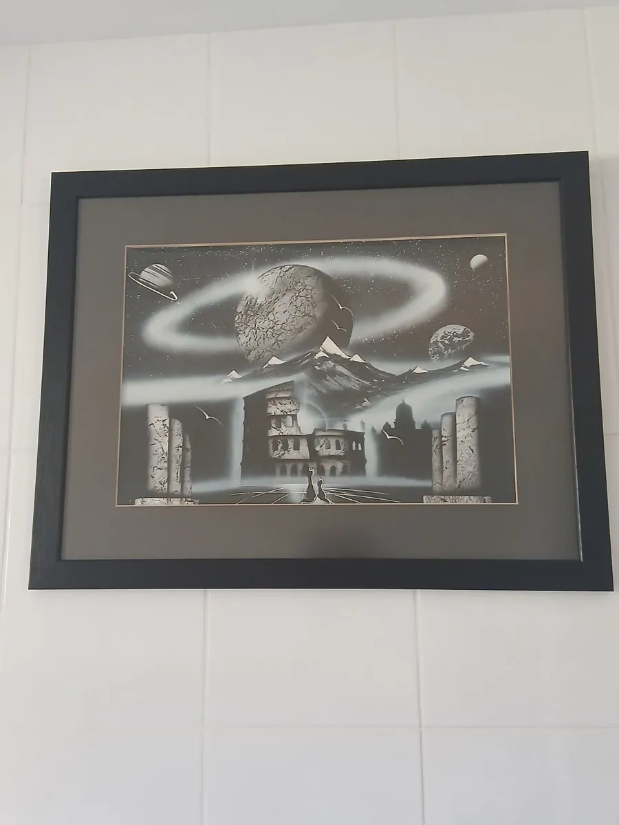 Original Surrealist Spray Paint Artwork - Image 1