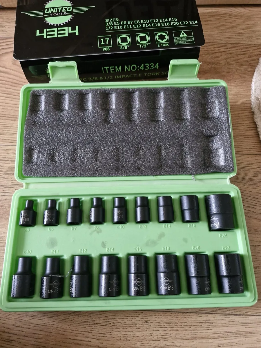 Impact e torx socket sets - Image 1