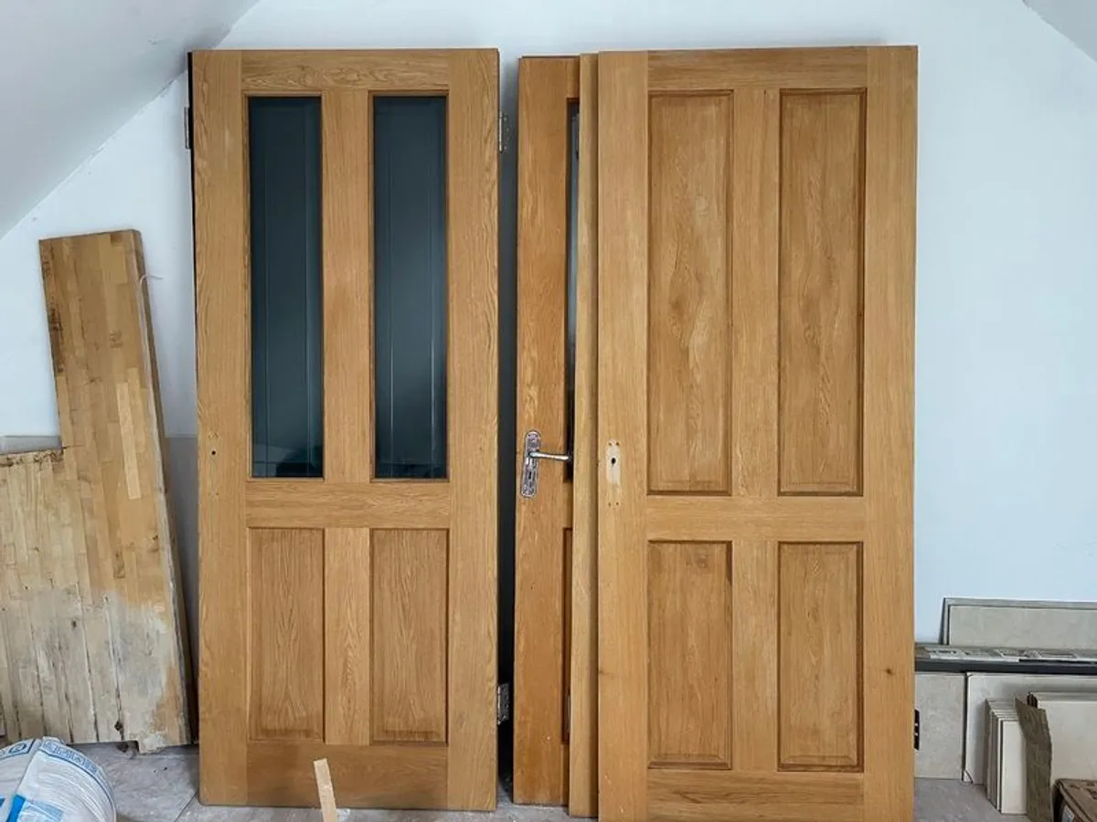 Solid Oak Internal Doors Excellent Condition - Image 1
