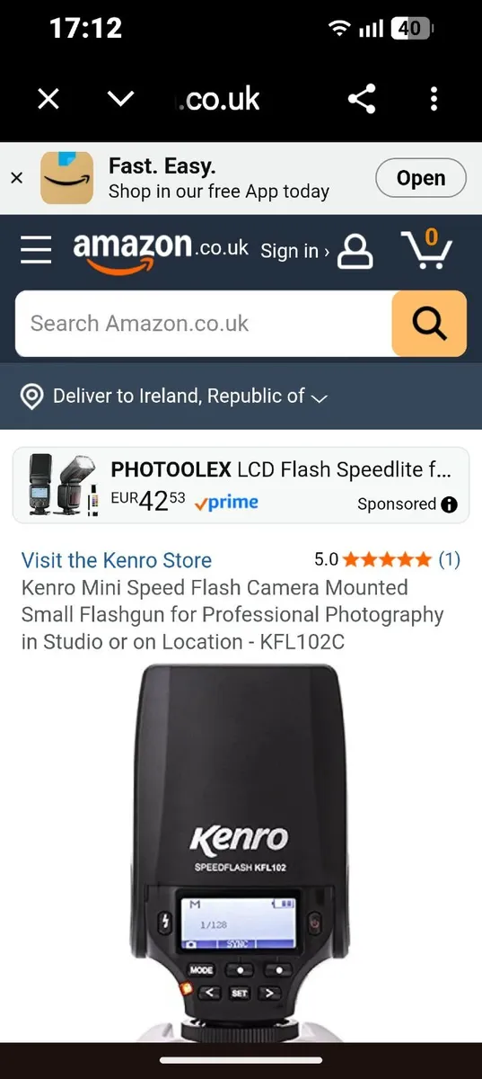 Brand New Kenro Mini Speedflash Gun - Image 3