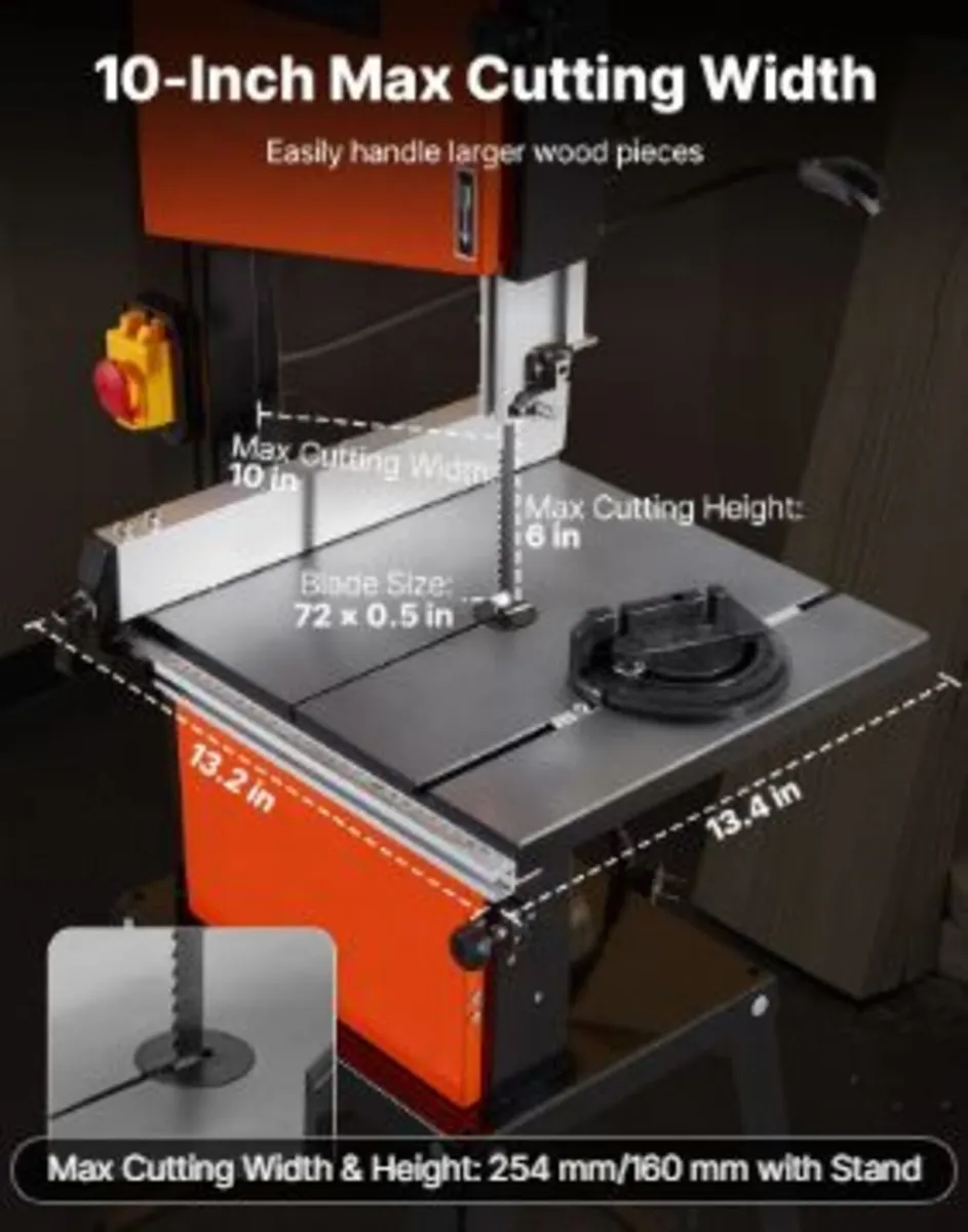 Band Saw with Stand, 254 mm - Image 4