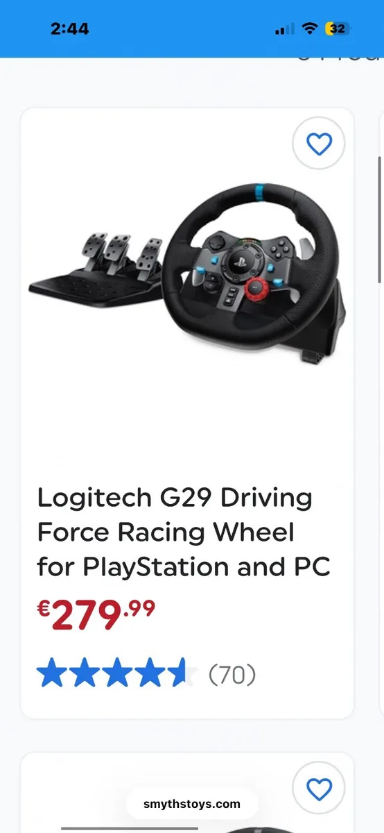 Logitech driving force racing wheel