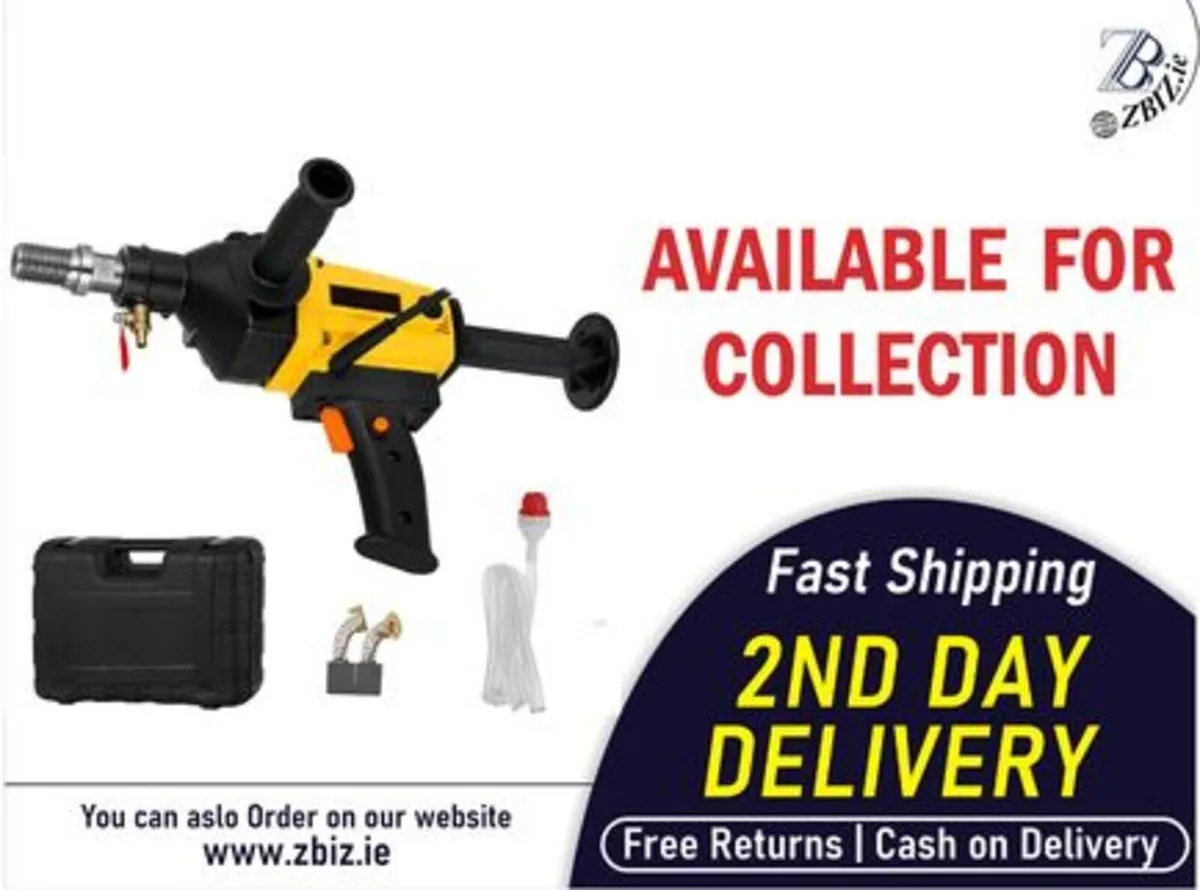 Core Drill 2280W 7 Inch Diamond Wet Dry 220V - Image 1