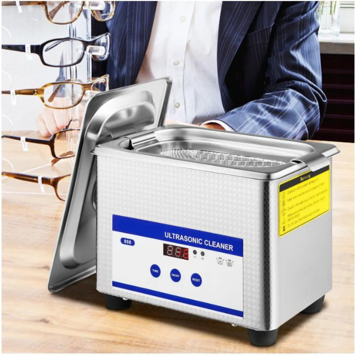 0.8L Ultrasonic Cleaners Digital Heater Timer - Image 3