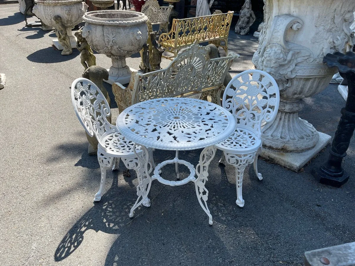 Bistro garden table 2 chairs - Image 2
