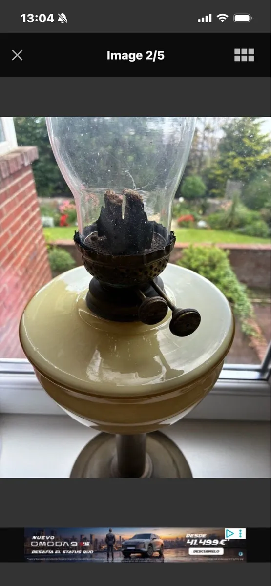 Antique Oil Lamp - Image 2