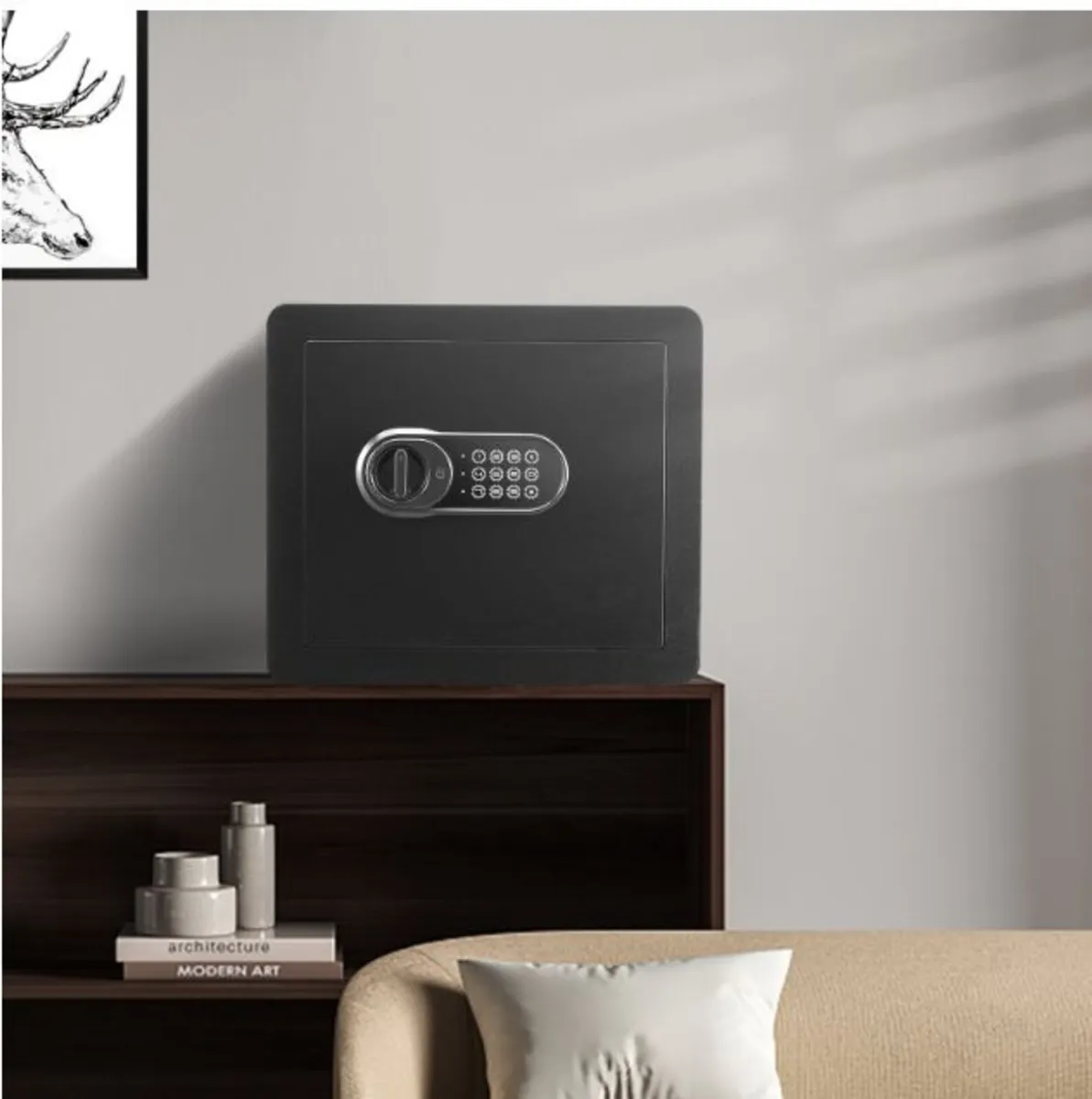 1.2 Cubic Ft, 34L Password + Key Security Safe - Image 2