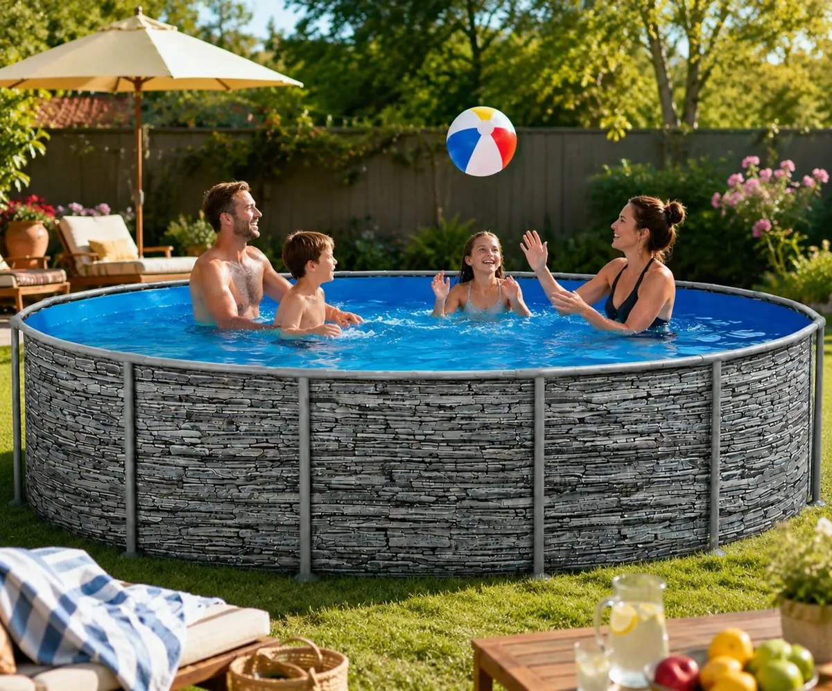 Round Steel Frame Swimming Pool - Image 2