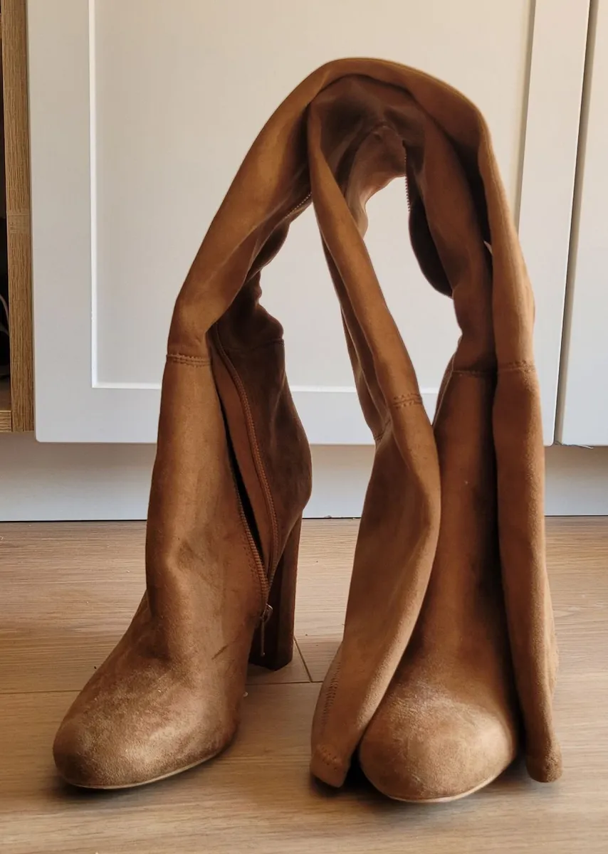 Over-the-knee Boots in Suede - Image 2