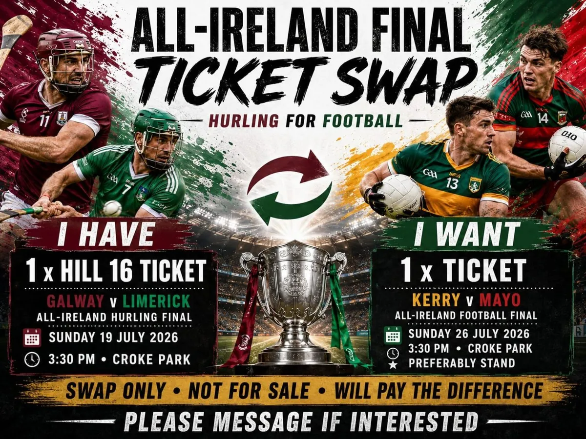 All-Ireland Hurling Final Ticket for Football Tick