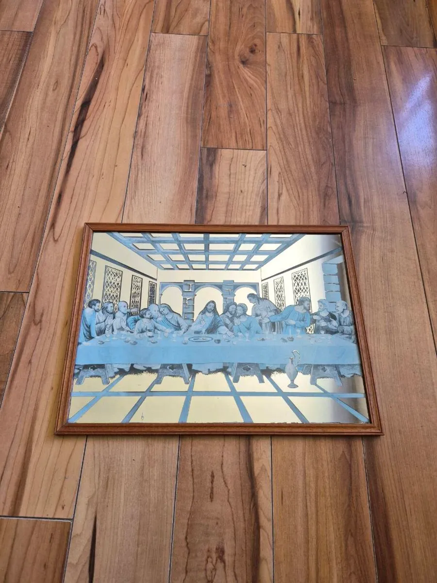 Vintage mirrored picture - Image 2