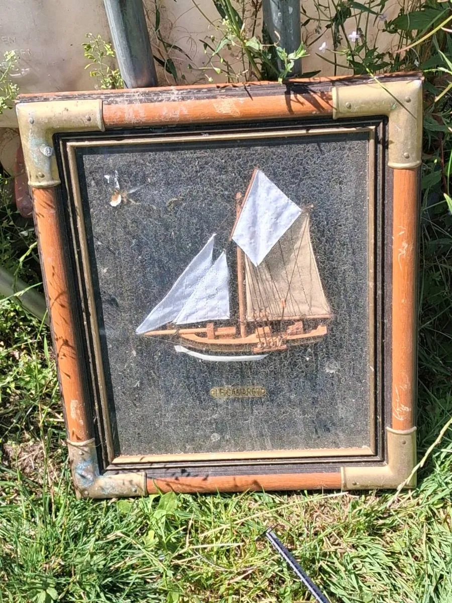BOAT IN GLASS CASE - Image 1