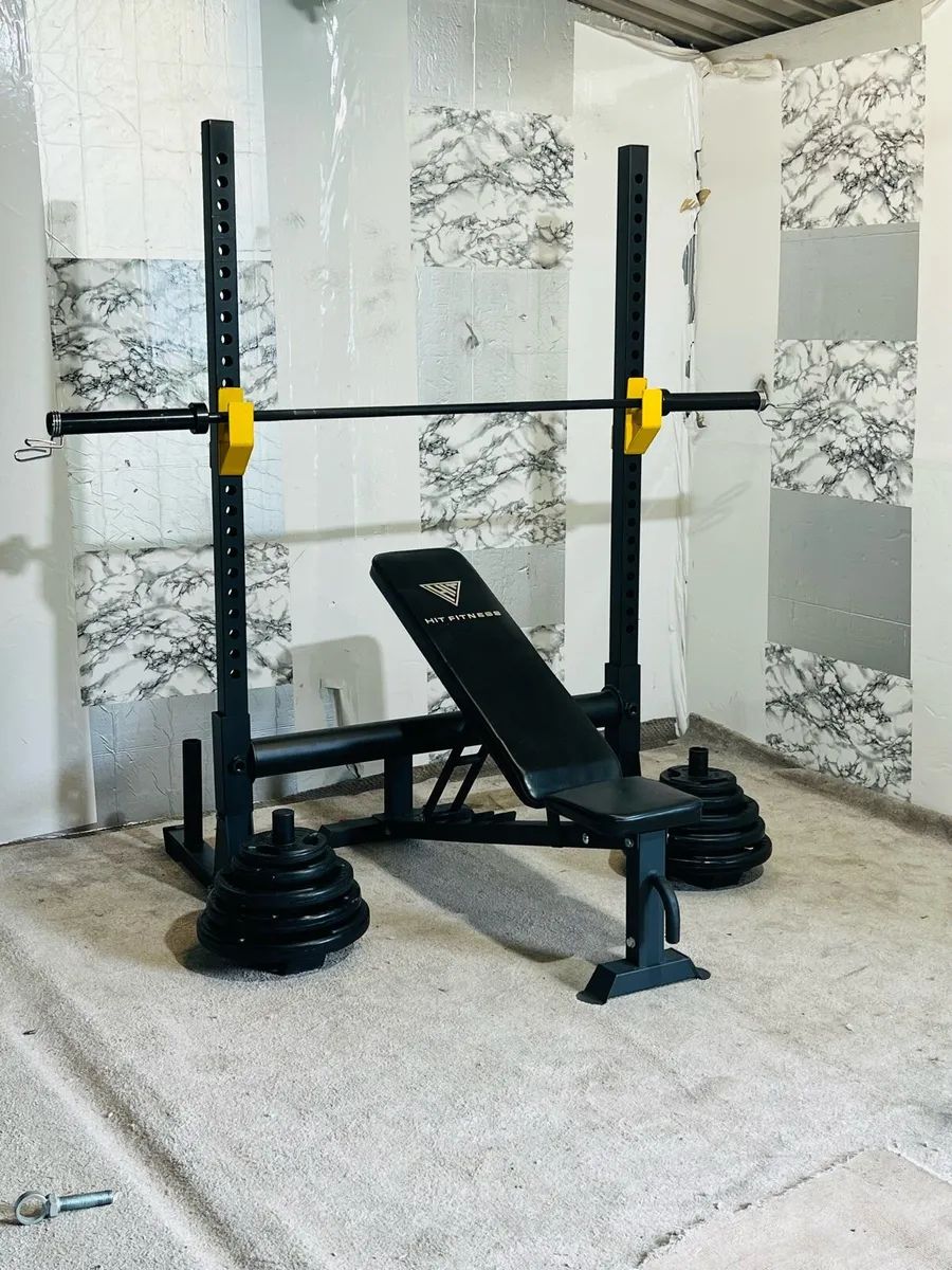 HEAVY DUTY RACK OLYMPIC WEIGHTS BARBELL  Bench - Image 2