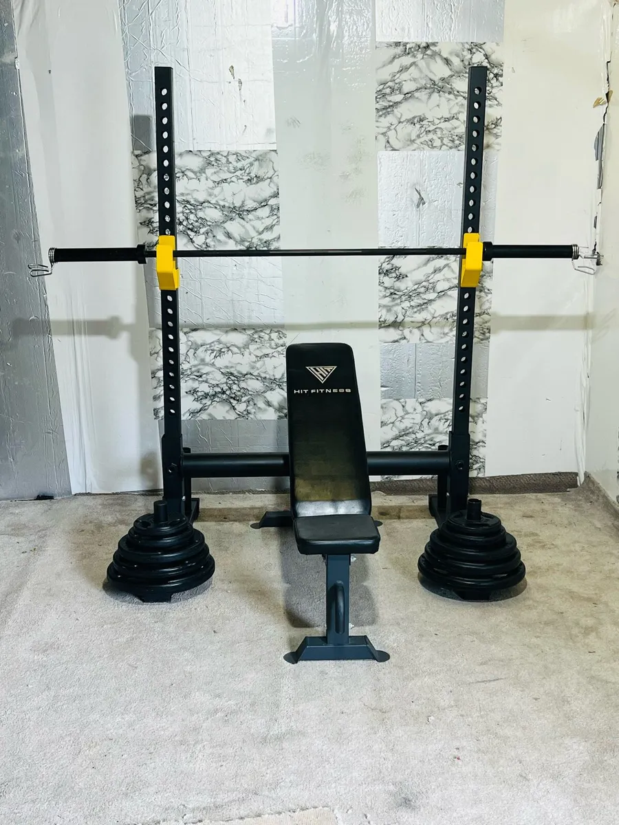 HEAVY DUTY RACK OLYMPIC WEIGHTS BARBELL  Bench - Image 3
