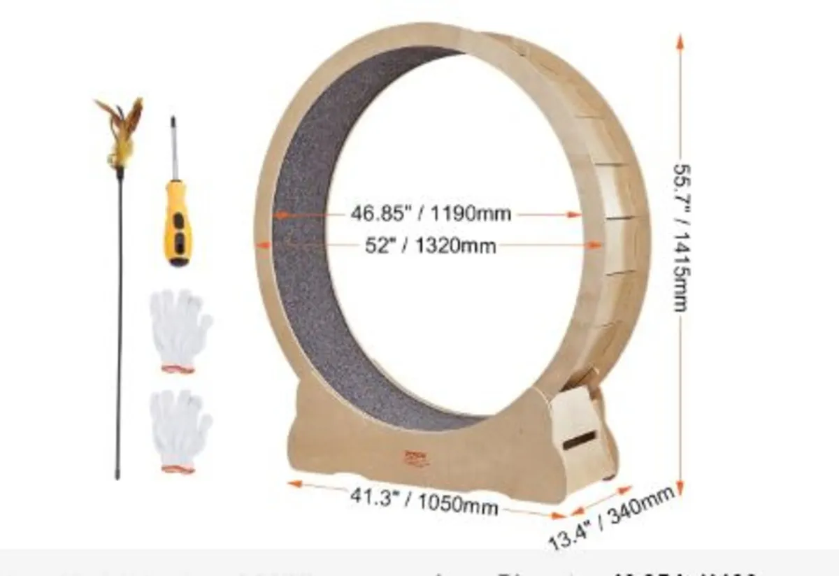 Cat Exercise Wheel, Large Cat Treadmill Wheel - Image 4