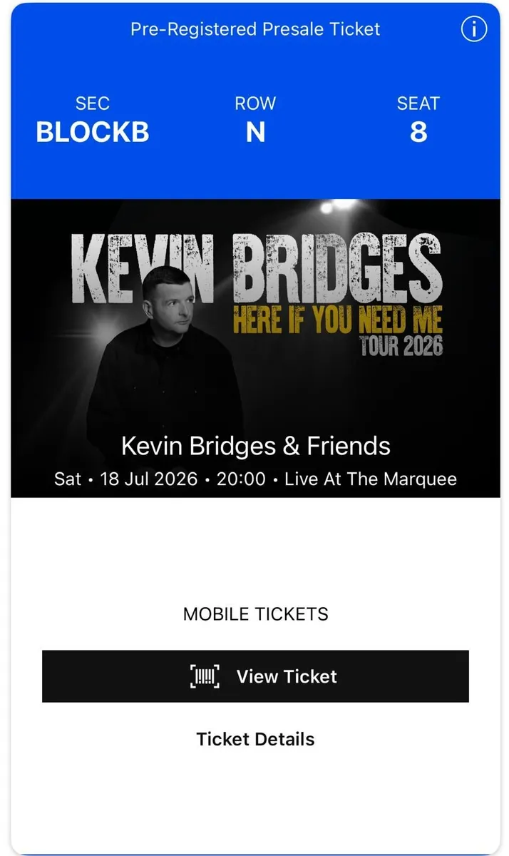 Kevin Bridges Cork 18th July - Image 1