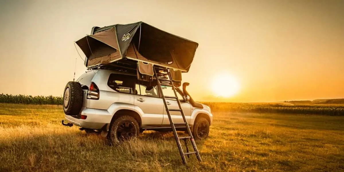 Edge Overland Tent Awning Bison Roof Rack - Image 1