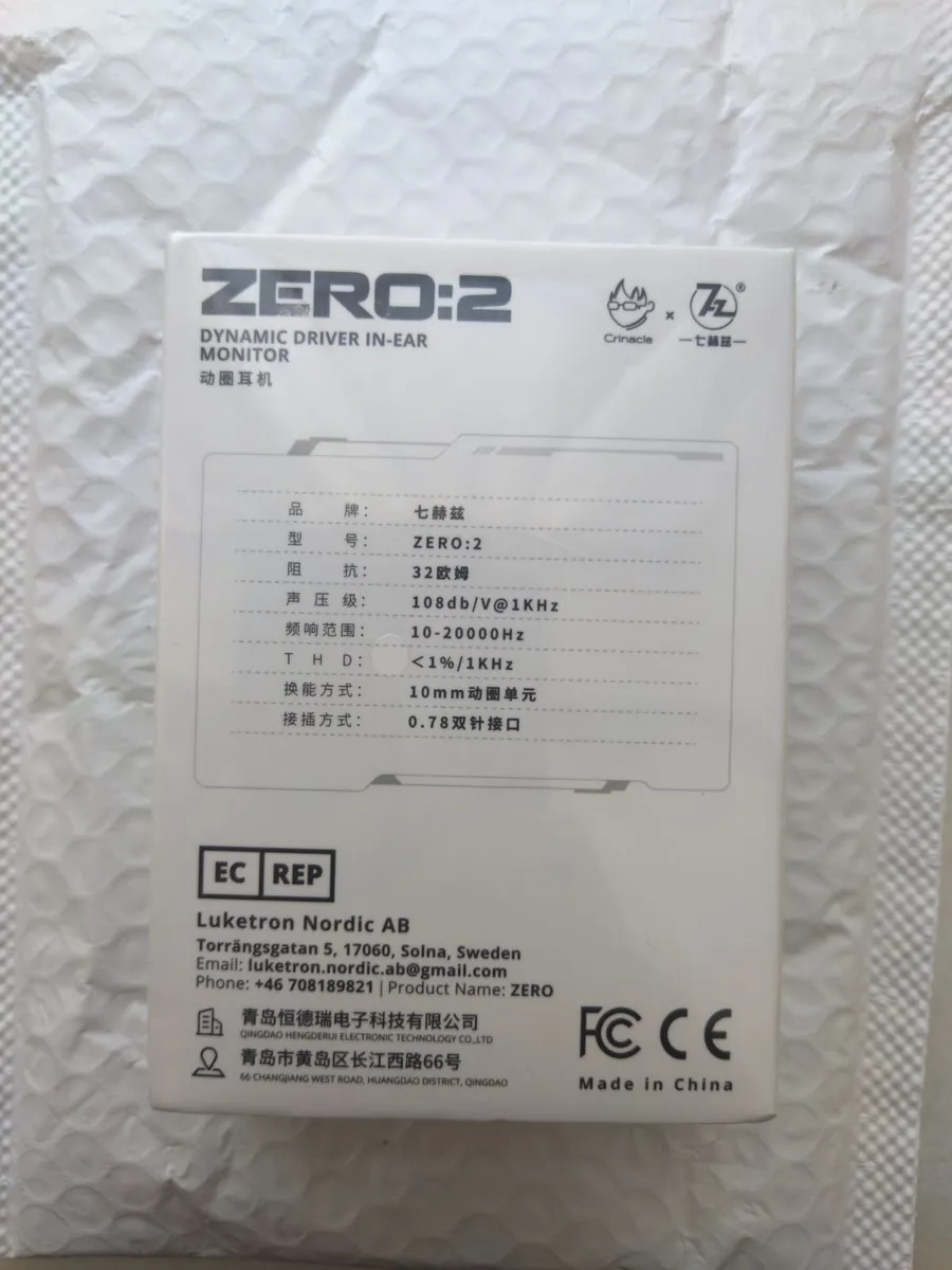 7hz x Crinacle Zero: 2 Silver IEMs 3.5mm with MIC - Image 3