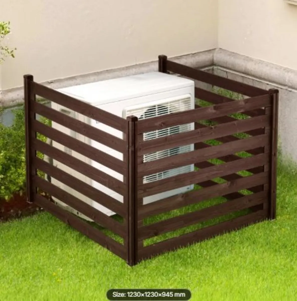 Wooden Privacy Fence,1230 x 945 mm Air Conditioner - Image 1