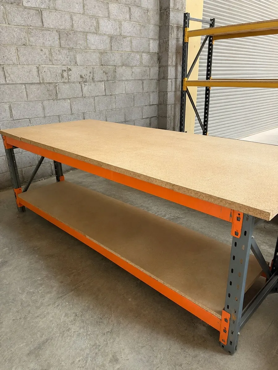 Steel workshop table