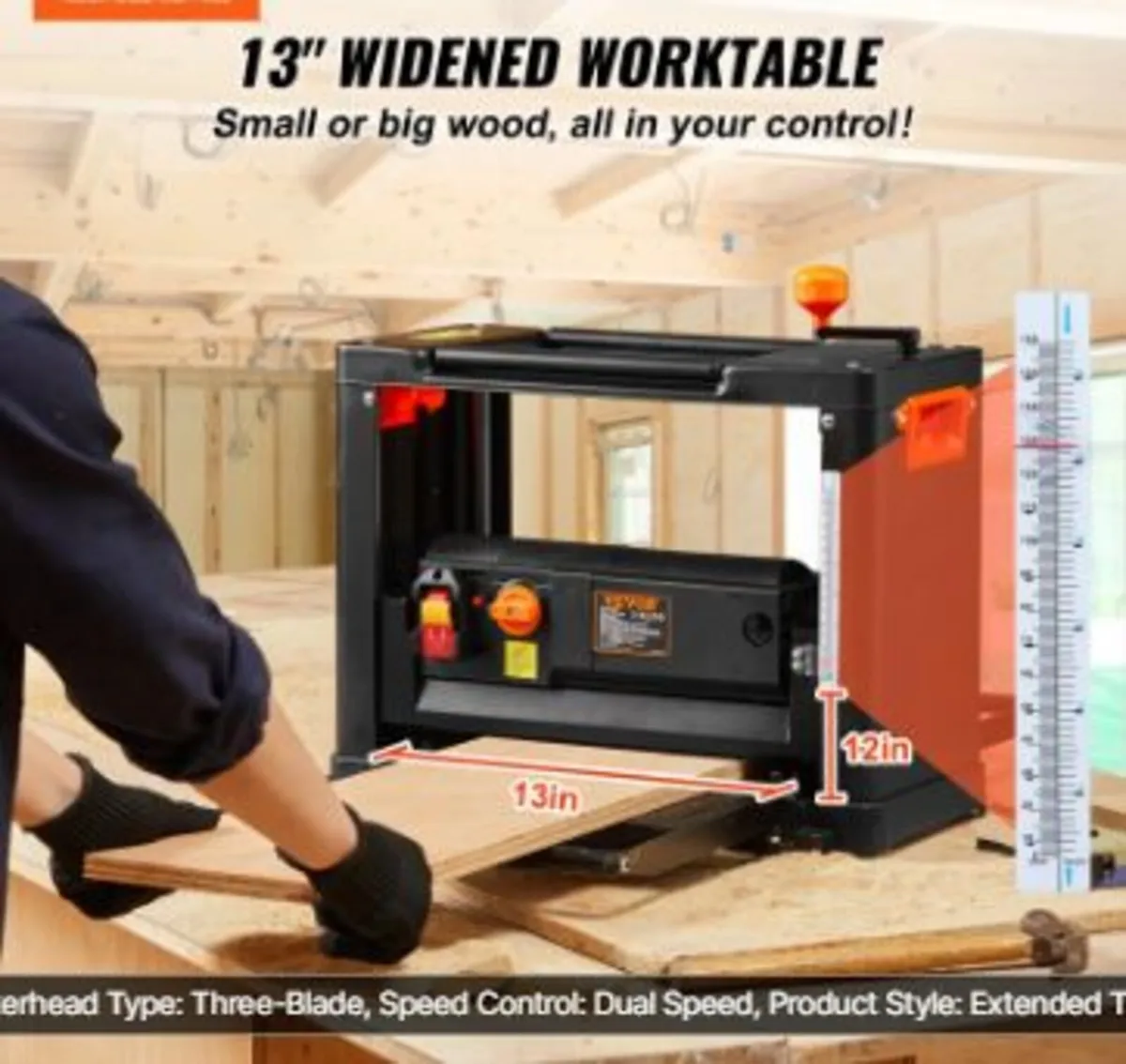 Thickness Planer, Two Speed, 33 cm - Image 2