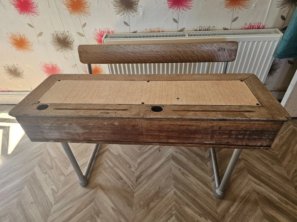 Vintage School Desk - Image 2