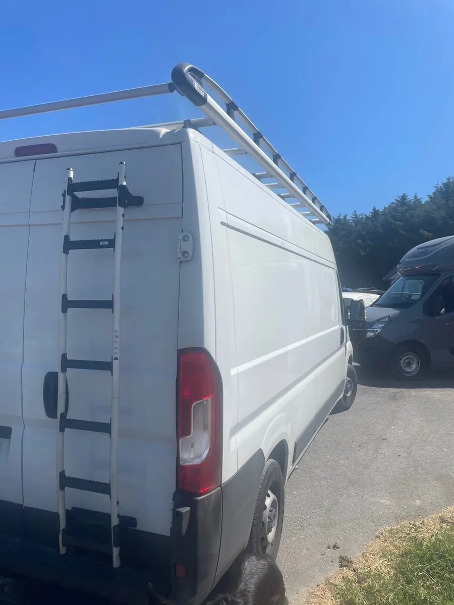 Rhino roof rack and ladder like new - Image 1