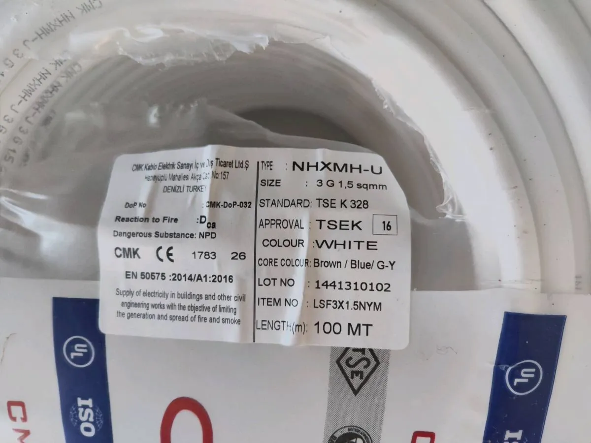 100m NHXMH-U 3x1.5mm electrical cable - Image 3