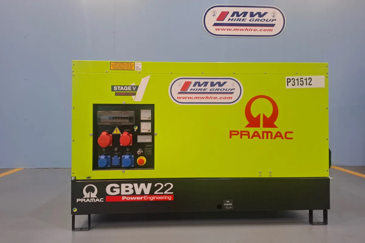 New Pramac GBW 22 Generator | 3 Phase | Perkins En - Image 1