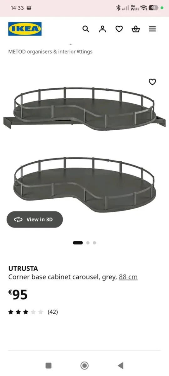 IKEA Corner turnabout shelf unit - Image 4