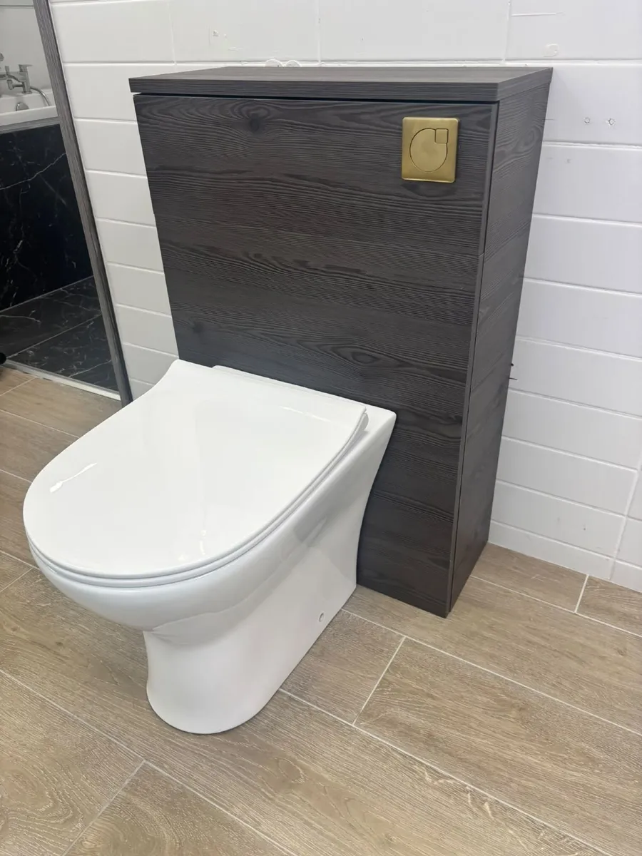 Bathshack Ex Display WC Box, BTW Pan, Brass Button - Image 1