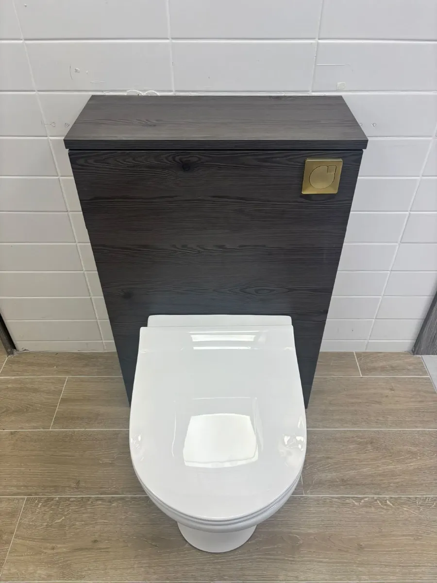 Bathshack Ex Display WC Box, BTW Pan, Brass Button - Image 3