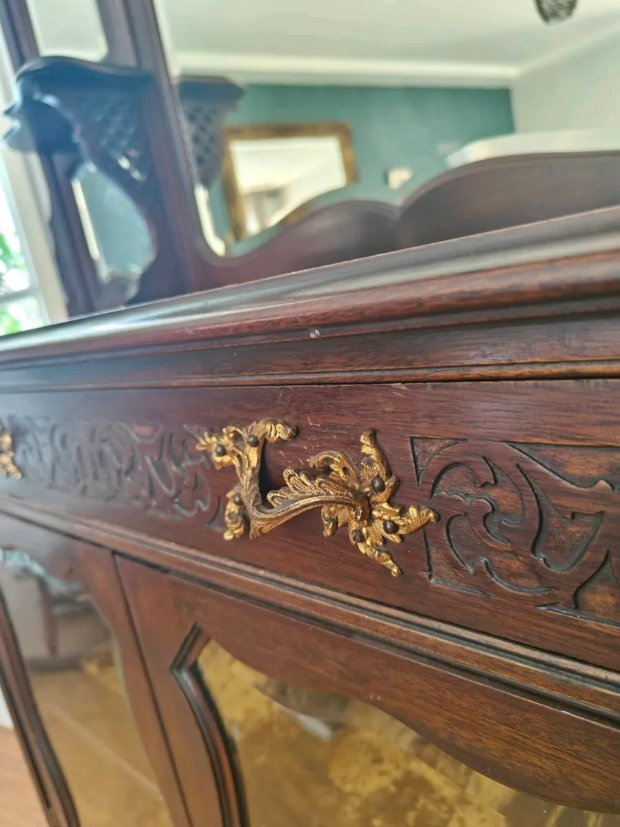 Antique Victorian Mirror-Back Chiffonier / Display - Image 4