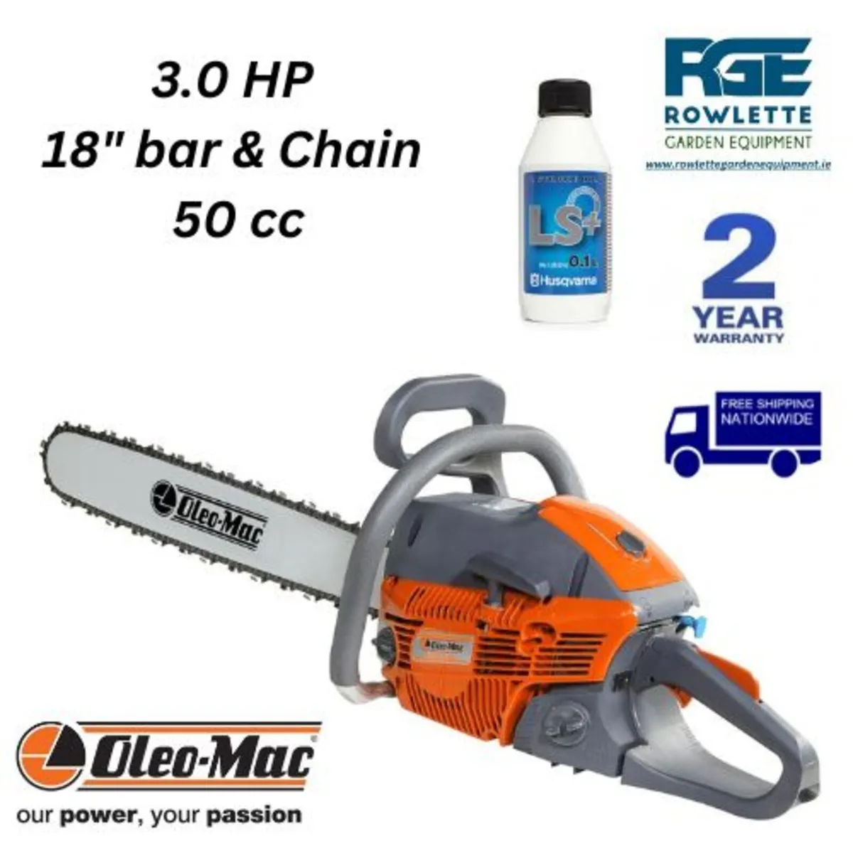 Oleo-Mac Chainsaw GSH 510 - Image 1