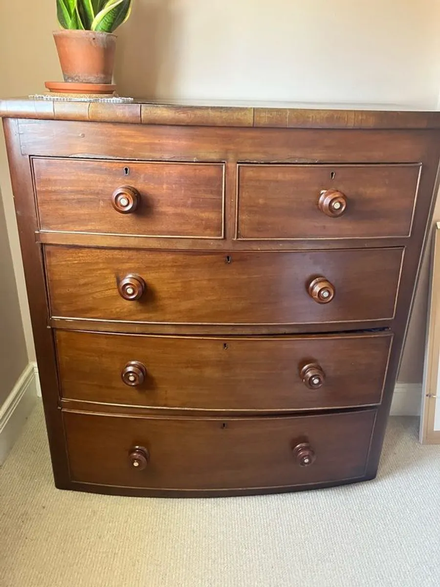 antiques chest of drawers - Image 1