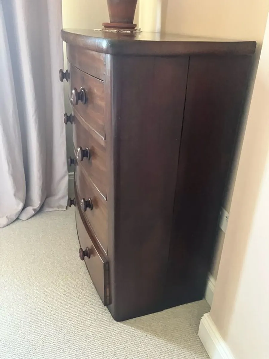 antiques chest of drawers - Image 4