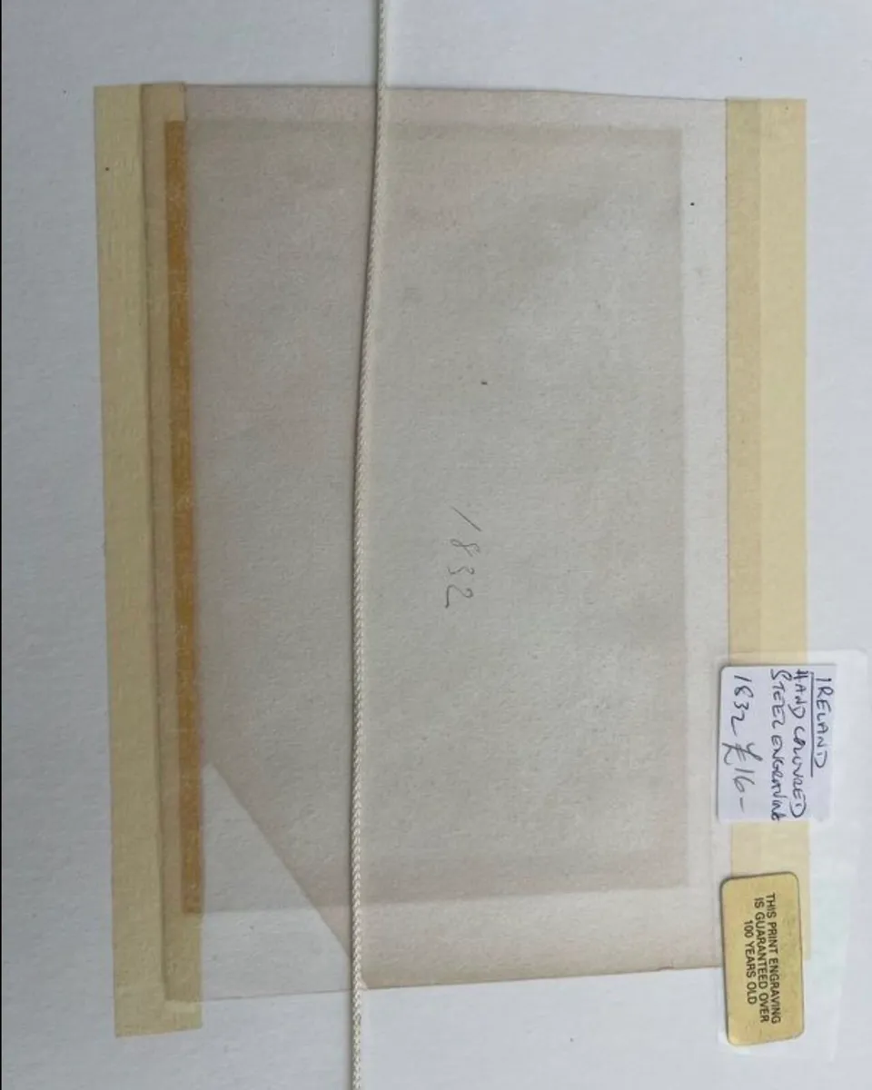 1832 steel engraving - Image 3