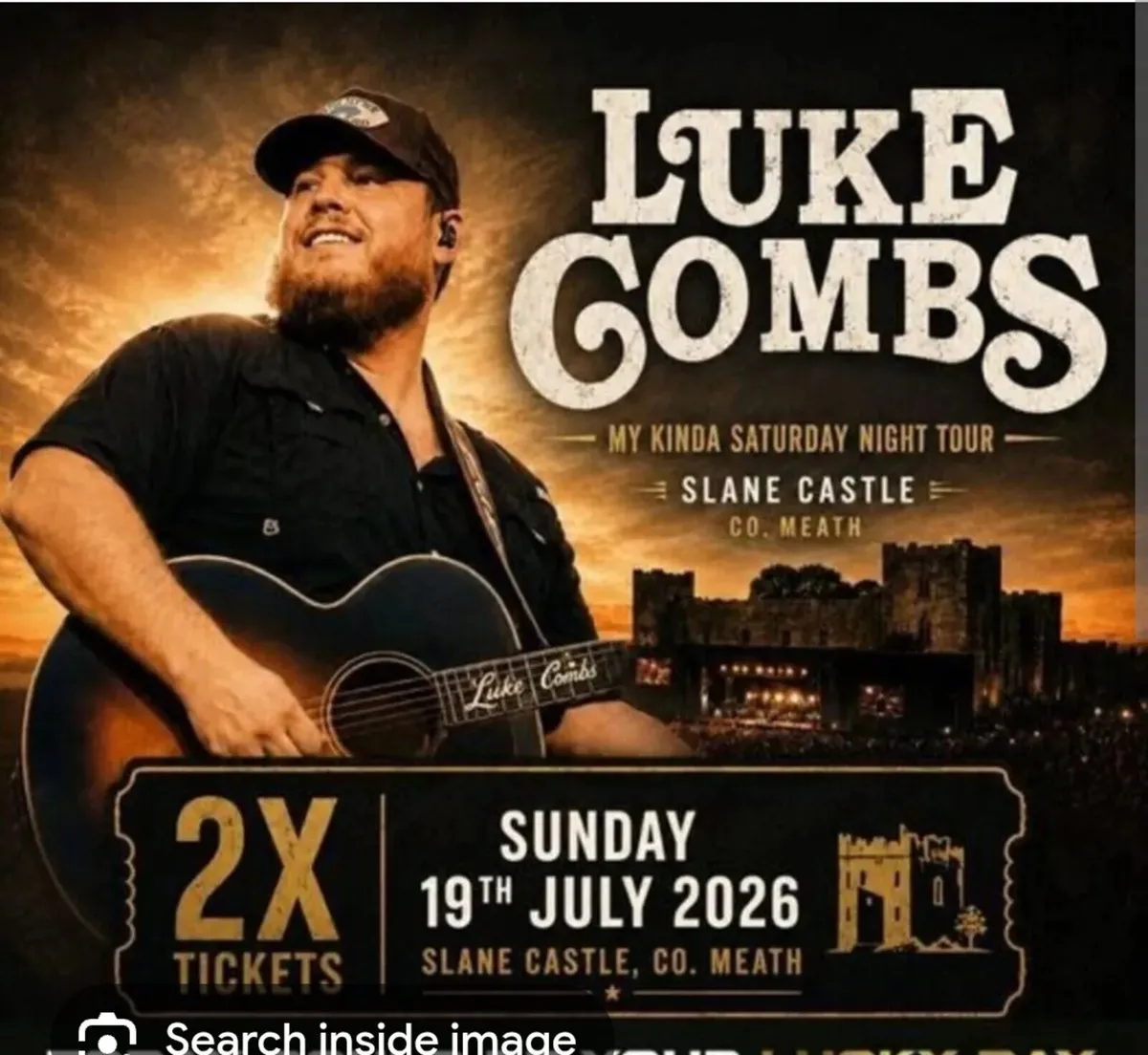 Luke Combs tickets x2
