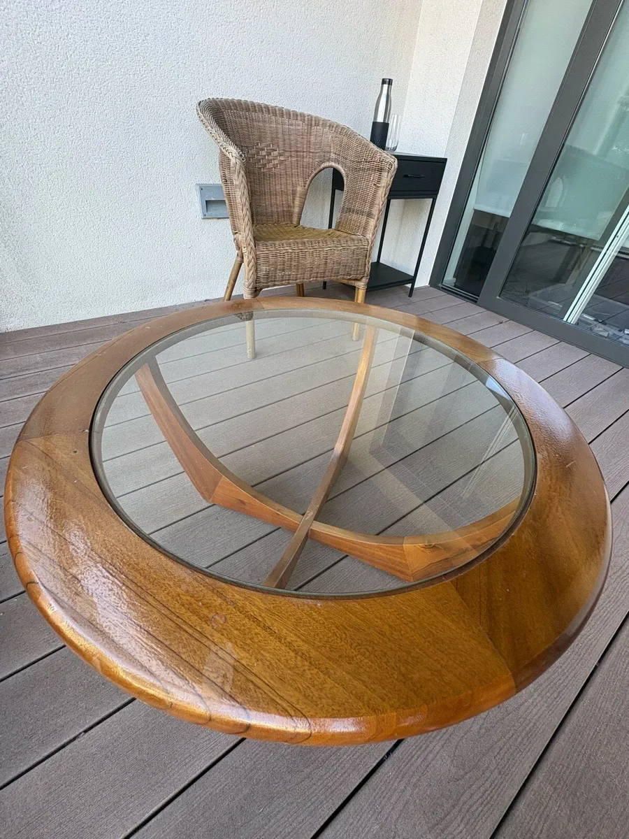 G-Plan Astro Mid Century Modern Glass Coffee Table - Image 3