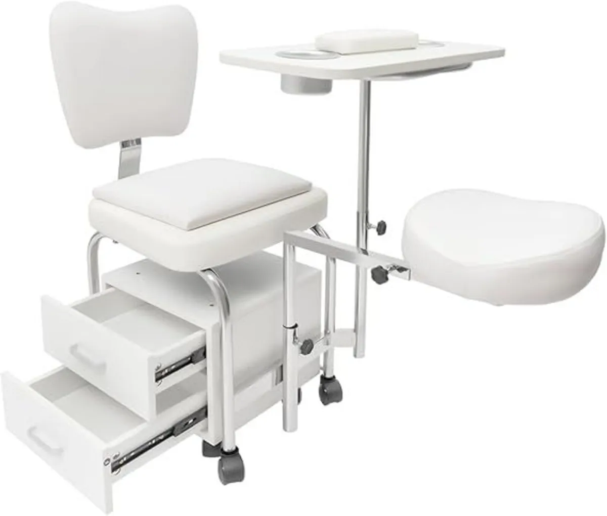 Manicure Pedicure Nail Station Chair Beauty Table - Image 2