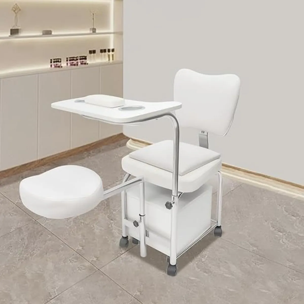 Manicure Pedicure Nail Station Chair Beauty Table - Image 3