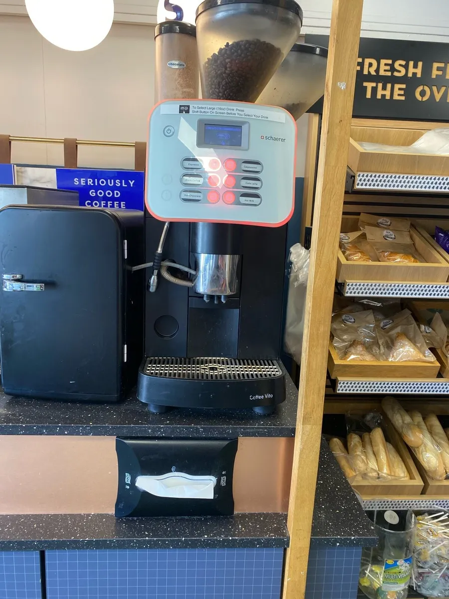 Chilled mineral cabinet and 2 coffee machines - Image 3