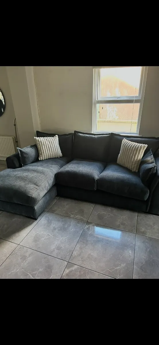 DFS Charcoal sofa set - Image 1